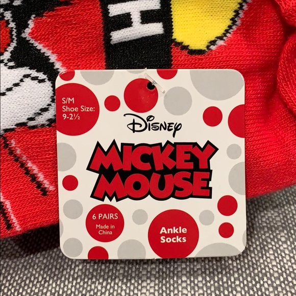 18 Pairs of Boys Mickey Mouse Ankle Socks - Picture 6 of 6
